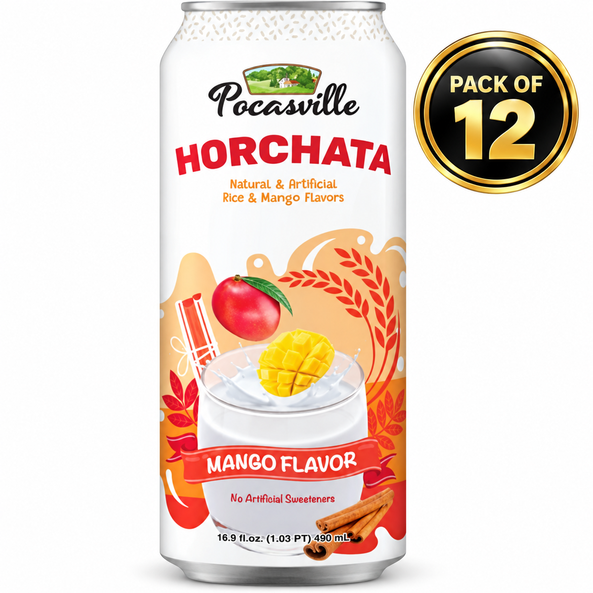 Pocasville Horchata Mango (pack of 12)