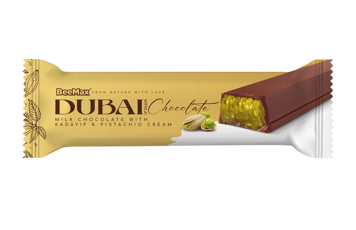 Beemax Dubai Chocolate Mini Bar 1.24oz (Pack of 144)
