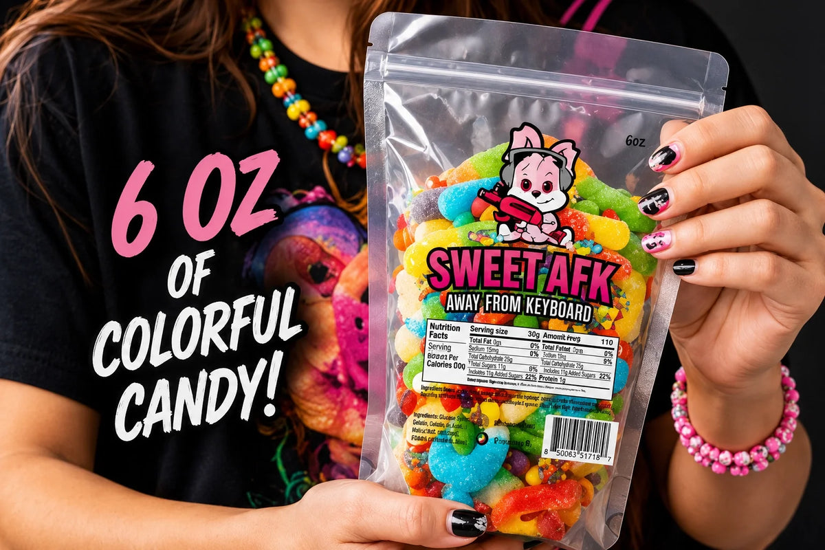 AFK Gummy Mix 6oz - Colorful Assorted Candy Mix