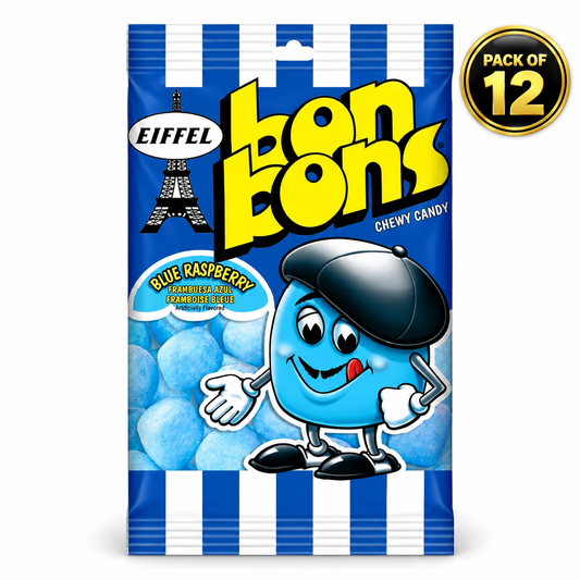 Eiffel Blue Raspberry Candy Pack of 12