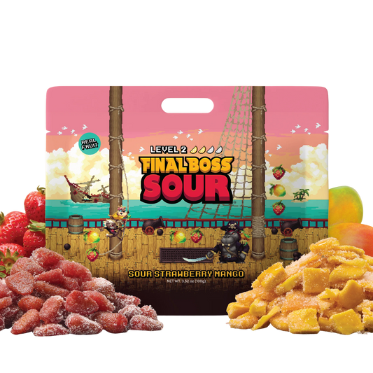 Final Boss Sour Level 2 Sour Strawberry x Mango (3.52 oz) 12pack