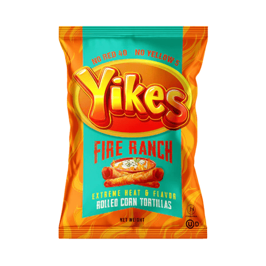Yikes Fire Ranch – Spicy Ranch Snack, 4oz Bags (Case of 10)