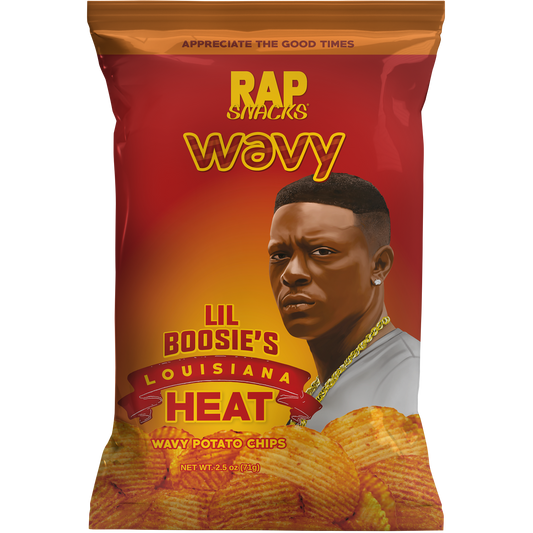 Rap Snacks Lil Boosie | Louisiana Heat Wavy Chips (10 Bags)