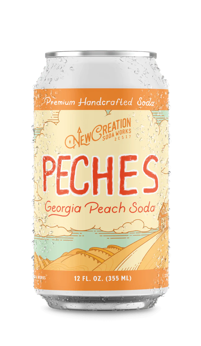 New Creation Peches Georgia Peaches Soda (12 oz)