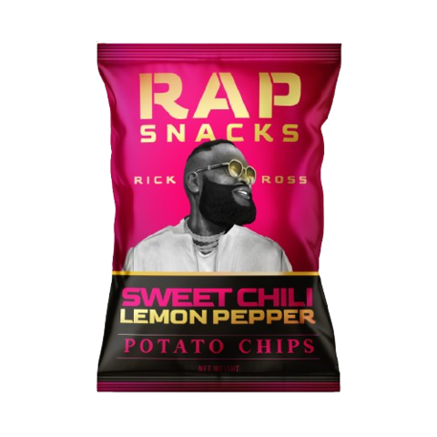 Rap Snacks Rick Ross | Sweet Chili Lemon Pepper Chips | (10 Bags)