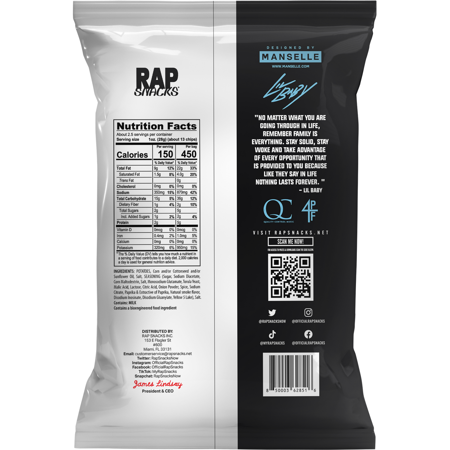 Rap Snacks Lil Baby | All In Potato Chips