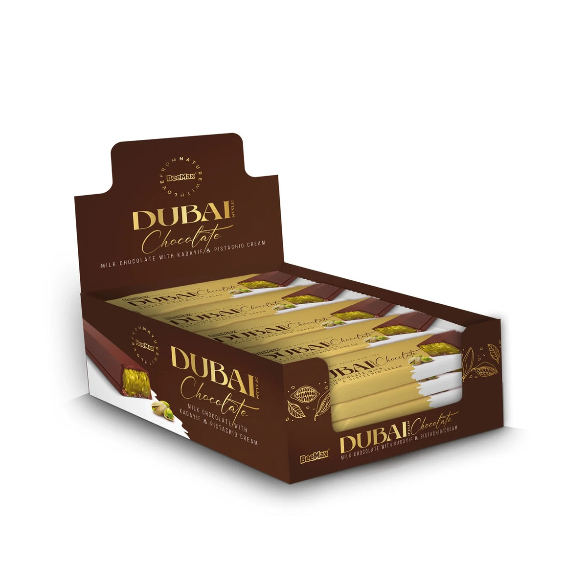 Beemax Dubai Chocolate Mini Bar 1.24oz (Pack of 144)
