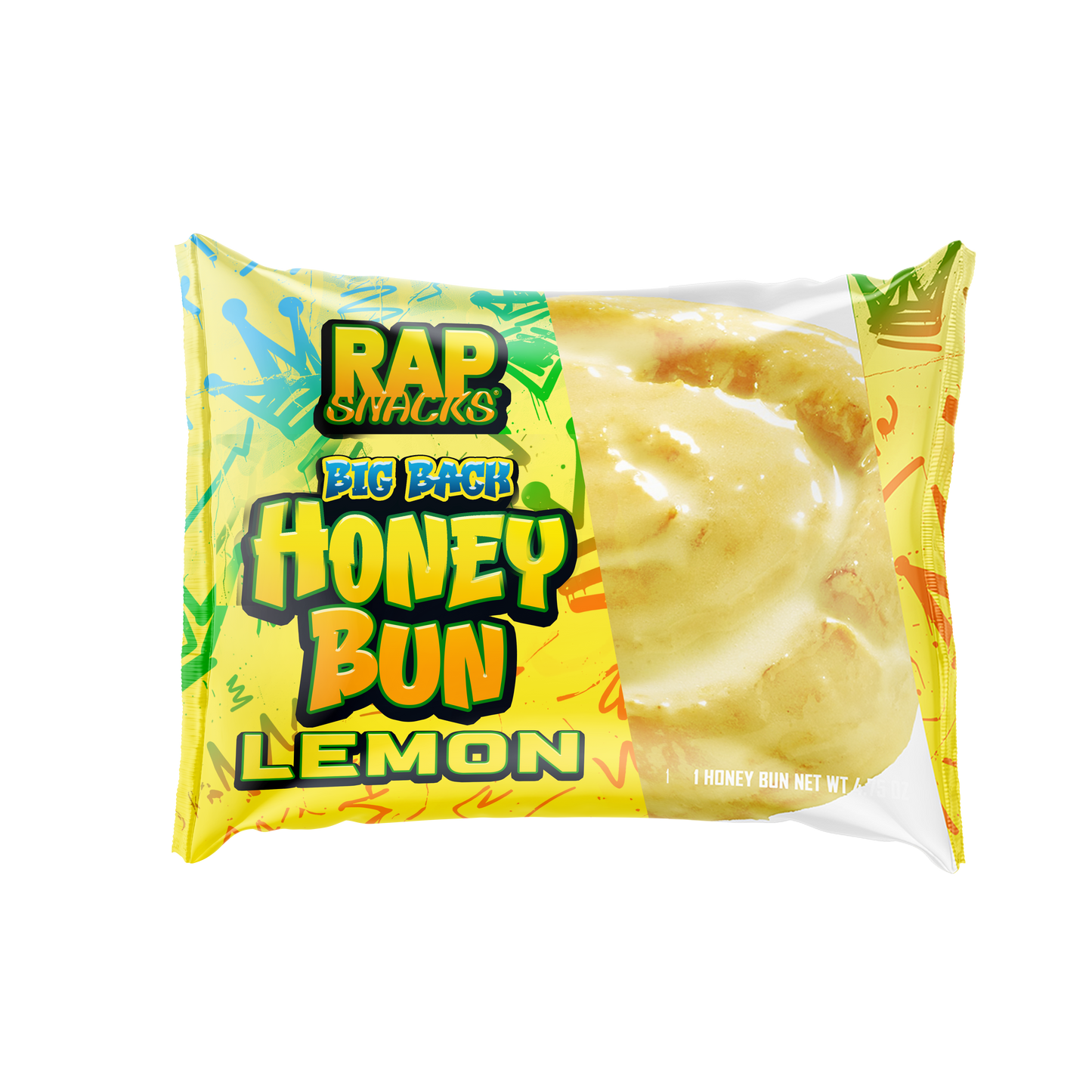 Rap Snacks Big Back Honey Bun (Pack 12)