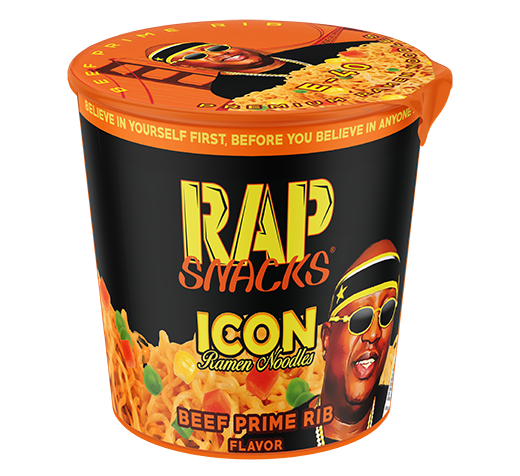 Rap Snacks Beef Prime Rib Ramen Noodles E-40 | (12) 2.25oz Cups