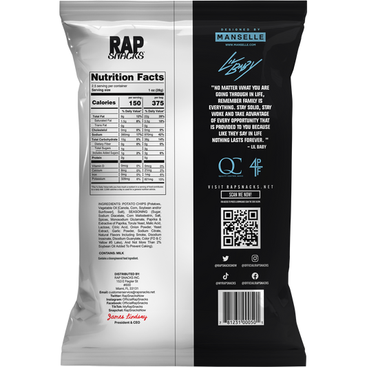 Rap Snacks Lil Baby | All in HOT Potato Chips (10 Bags)